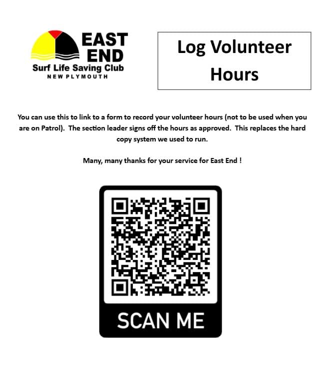 Volunteer Hours Poster and QR Code